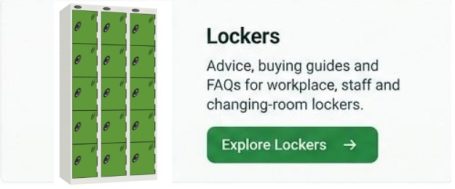 Lockers Lockers for workplace, staff and changing-room storage